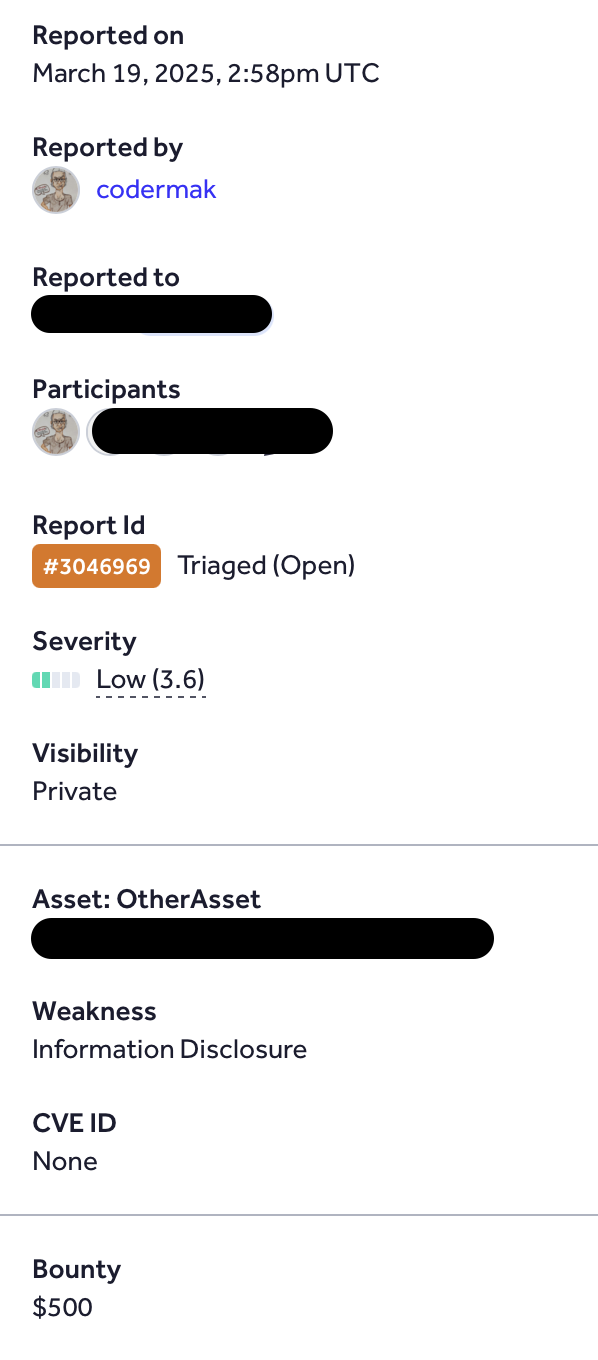 Security Finding Screenshot