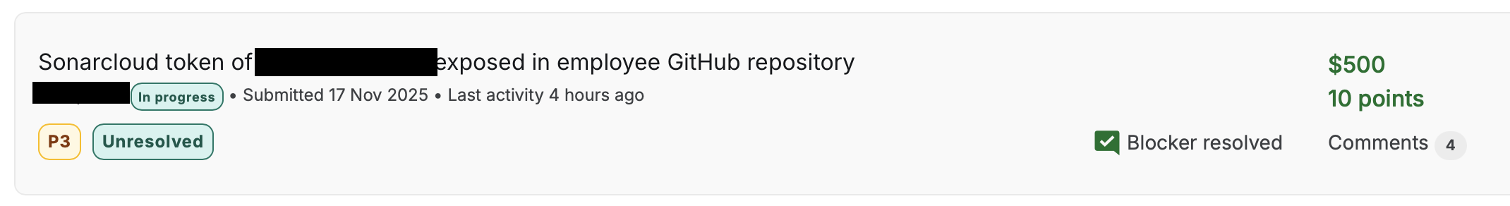Security Finding Screenshot