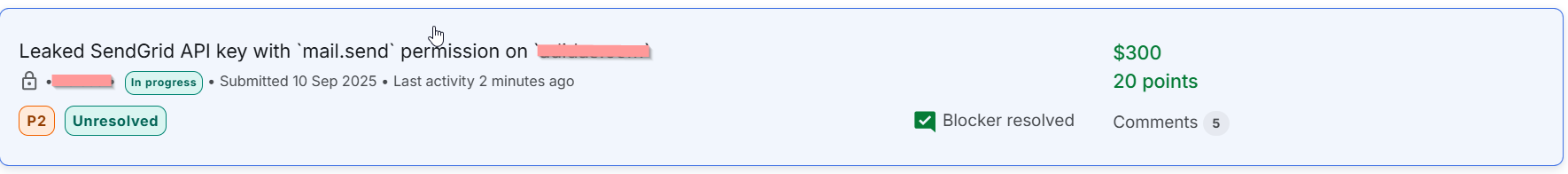 Security Finding Screenshot