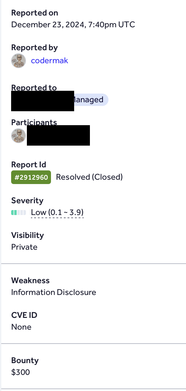 Security Finding Screenshot