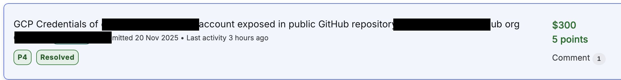 Security Finding Screenshot
