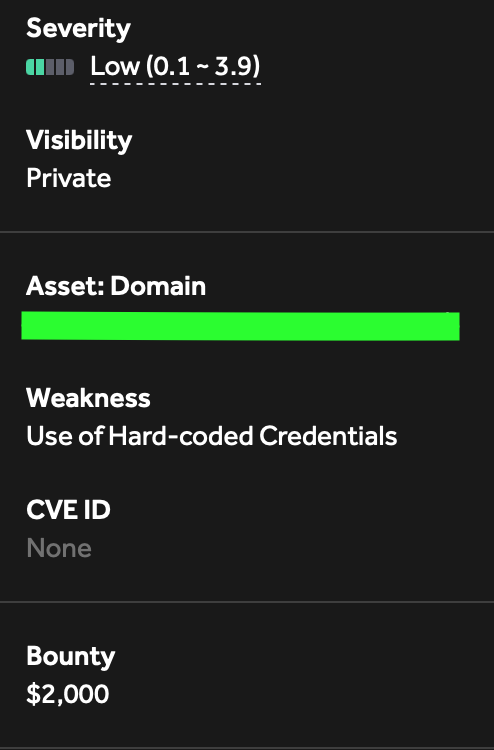 Security Finding Screenshot